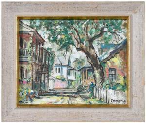 FRITZ Emmett John 1917-1995,Cuna Street, St. Augustine,Brunk Auctions US 2022-11-12