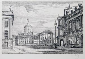 FRITZ Georg 1894-1967,Potsdam – Stadtschlosskolonnaden mit Blick auf die,1926,Leo Spik DE 2021-06-24