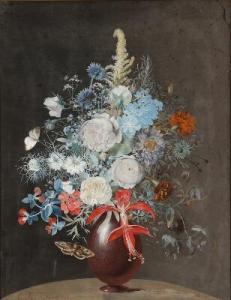 FRITZSCH Claudius Ditlev 1763-1841,Still life with flower in a vase,1797,Bruun Rasmussen 2022-05-02