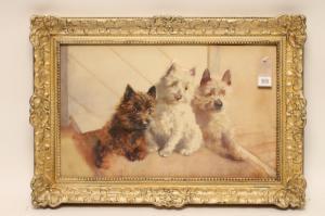 FROBISHER Lucy Marguerite 1891-1974,Three Cairn Terriers,Hartleys Auctioneers and Valuers 2017-03-22