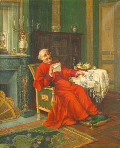 FROELICH Karl 1821-1898,Le dejeuner du cardinal,Bonhams GB 2011-05-22