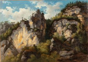 FROLICHER Otto 1840-1890,Rocky Landscape,Sotheby's GB 2023-03-23