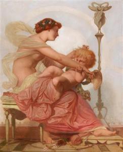 FROMENT DELORMEL Jacques Vict. Eugène 1820-1900,Cupid and Psyche,1879,Palais Dorotheum AT 2017-12-05
