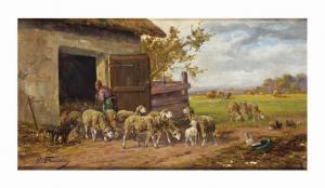 FROMENTIN Eugene 1820-1876,Letting the sheep out,Christie's GB 2017-08-22