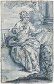 FROMILLER Joseph Ferdinand 1693-1760,Der Evangelist Markus mit dem Löwen,Galerie Bassenge 2017-12-01