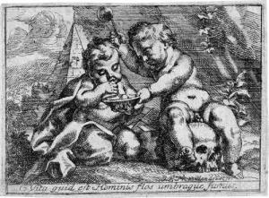 FROMILLER Joseph Ferdinand 1693-1760,Vanitas: Zwei Kinder mit einem Totenschädel u,Galerie Bassenge 2019-05-29