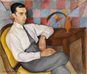 fromowicz nassau maria 1897-1940,Portrait eines Mannes,1928,Christie's GB 2010-02-03