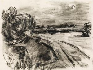 FRONIUS Hans 1903-1988,Landscape at night,1971,im Kinsky Auktionshaus AT 2019-02-26