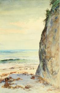Frost Anna Stewart Root 1872-1955,Coastal Cliff Near San Francisco,Clars Auction Gallery 2019-06-16
