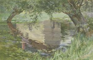 FROST Cyril James 1880-1971,REFLECTIONS,1924,Sworders GB 2017-01-31