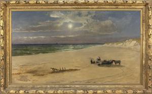 FROST Francis Shedd 1825-1902,Siasconset Beach - Nantucket,Eldred's US 2019-07-13