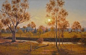 FROST Joseph Ambrose, Mraz,Sunset Kamilaroy Homestead, Mittagong, NSW,Elder Fine Art 2020-12-06