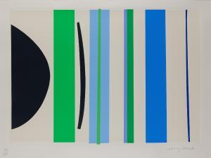 FROST Terry 1915-2003,Blue and Green Verticals,2002,Rosebery's GB 2024-04-23