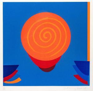 FROST Terry 1915-2003,Orange and Blue Space,1998,David Lay GB 2024-04-11