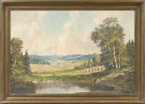 FRUHMESSER j,"Mountainous Landscape with a Pond",New Orleans Auction US 2011-07-30