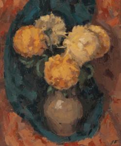 FRY James 1911-1985,Still life study of flowers in a vase,Duke & Son GB 2023-10-19