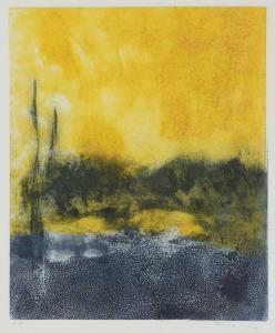 FRY Minne 1933,Abstract in Yellow and Grey,Anderson & Garland GB 2022-08-11