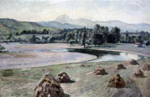 FRY Roger Elliot 1866-1934,Cornstooks in a Provencal landscape,Gorringes GB 2009-09-02
