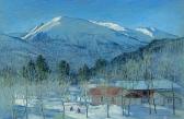 FRY SYMONS BESSIE 1884-1976,Village in February, Jasper,1963,Westbridge CA 2013-09-22