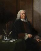 FRYE Thomas 1710-1762,Portrait of a Gentleman, seated three-quarter-leng,Dreweatts GB 2021-05-27