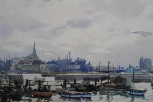 FRYER Wilfred Moody 1891-1968,Lowestoft harbour,Reeman Dansie GB 2019-11-19