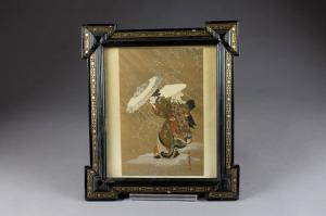 FUJIMARO Kitagawa 1760-1850,Deux Beautés dans une tempête de Neige,1900,Galerie Moderne 2019-01-29