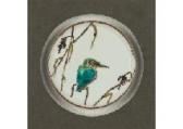 FUJIMOTO Yoshimichi,design of kingfisher in overglaze enamel,Mainichi Auction JP 2021-09-24