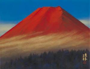 FUKUOJI Horin 1920-2012,Mt. Fuji in Morning,Mainichi Auction JP 2023-04-29