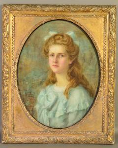 FULCHER NORAH 1800-1900,portrait of a young female figure,Richard Winterton GB 2019-06-19