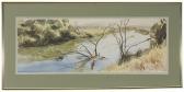 FULLER EASTMAN Charlotte 1878-1965,Swollen River,Brunk Auctions US 2014-03-15