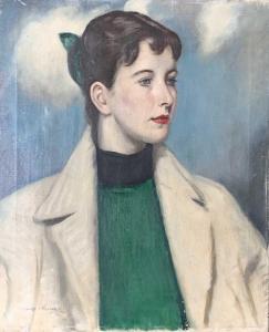 FULLER Leonard John 1891-1973,The Green Sweater,1956,David Lay GB 2021-05-13