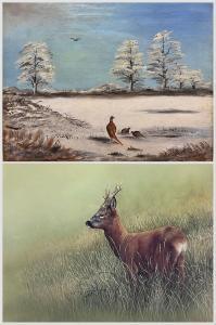 FULLER Robert E 1972,Deer in Long Grass,20th century,Duggleby Stephenson (of York) UK 2023-07-28