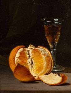 FULLER Samuel W. 1800-1800,Still Life of an Orange and a Glass,1893,William Doyle US 2023-11-08