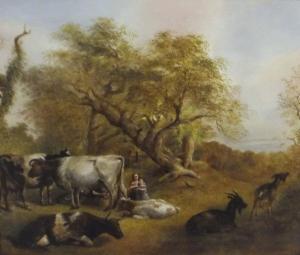 FULTON SHORT John,Short-horned Ayreshire cattle in field,1872,Moore Allen & Innocent 2016-07-08