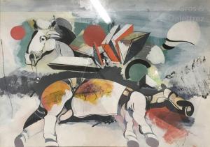 FUMAGALLI Christian 1900-1900,Le cheval et son double,1984,Gros-Delettrez FR 2019-12-18