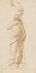 FUMIANI Giovanni Antonio 1643-1710,Two drawings of saints,Swann Galleries US 2021-11-03