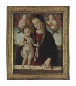 FUNGAI Bernardino 1460-1516,The Madonna and Child with angels playing instrume,Christie's 2015-11-18