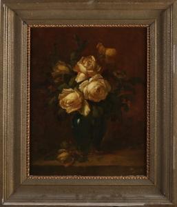 FUNKE Anton 1869-1955,Vase with roses,Twents Veilinghuis NL 2021-04-08
