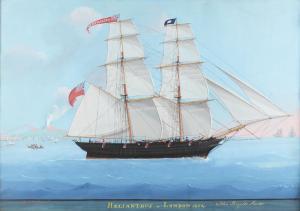 FUNNO Michele,A Portrait of the Two Masted Brig \‘Helianthus of ,1854,Christie's 2020-11-04