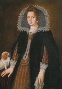 FURINI Filippo 1574-1624,Ritratto di dama con cagnolino,Palais Dorotheum AT 2009-06-16