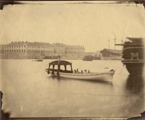 FURNE Charles Paul 1824-1875,Bateaux dans le port de Cherbourg,1858,Piasa FR 2012-05-25