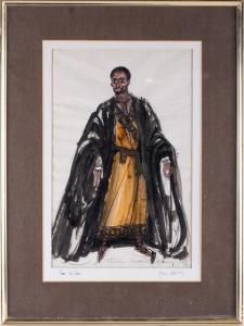 FURSE Roger Kemble,A costume design for Laurence Olivier as Othello,Dawson's Auctioneers 2019-12-14