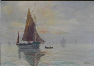 FURST Geo 1888-1964,Segelschiffe auf hoher See,Georg Rehm DE 2021-07-15