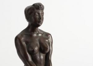 FURUKAWA Junzo,standing nude,Mainichi Auction JP 2024-01-24