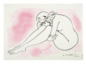 FURUSAWA Iwami 1912-2000,Reclining nude woman Oba yoko-e,Adams IE 2021-11-23