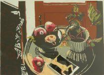 FUSSELL Chris 1947,Still Life with Pomegranates,1990,Theodore Bruce AU 2012-12-02
