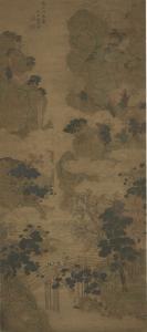FUZHEN GU 1634-1716,TRAVELLING AMIDST MOUNTAINS AND STREAMS,Sotheby's GB 2017-04-03