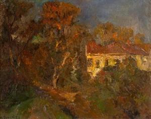FYODOROV Vyacheslav Andreyv 1918-1985,A Lonely House,1979,Shapiro Auctions US 2020-03-21