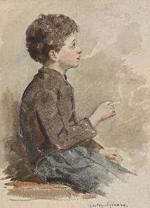 GÉRARD Gaston 1859,Le jeune fumeur de profil,Etienne de Baecque FR 2020-04-17