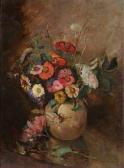 GÓTH Maurice 1873-1944,Stilleven van een vaas met bloemen,Zeeuws NL 2018-06-05